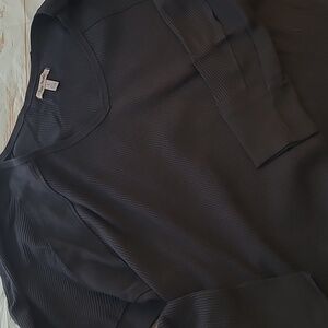 Free People .. Large .. Black ..‎ Santa Clara Thermal